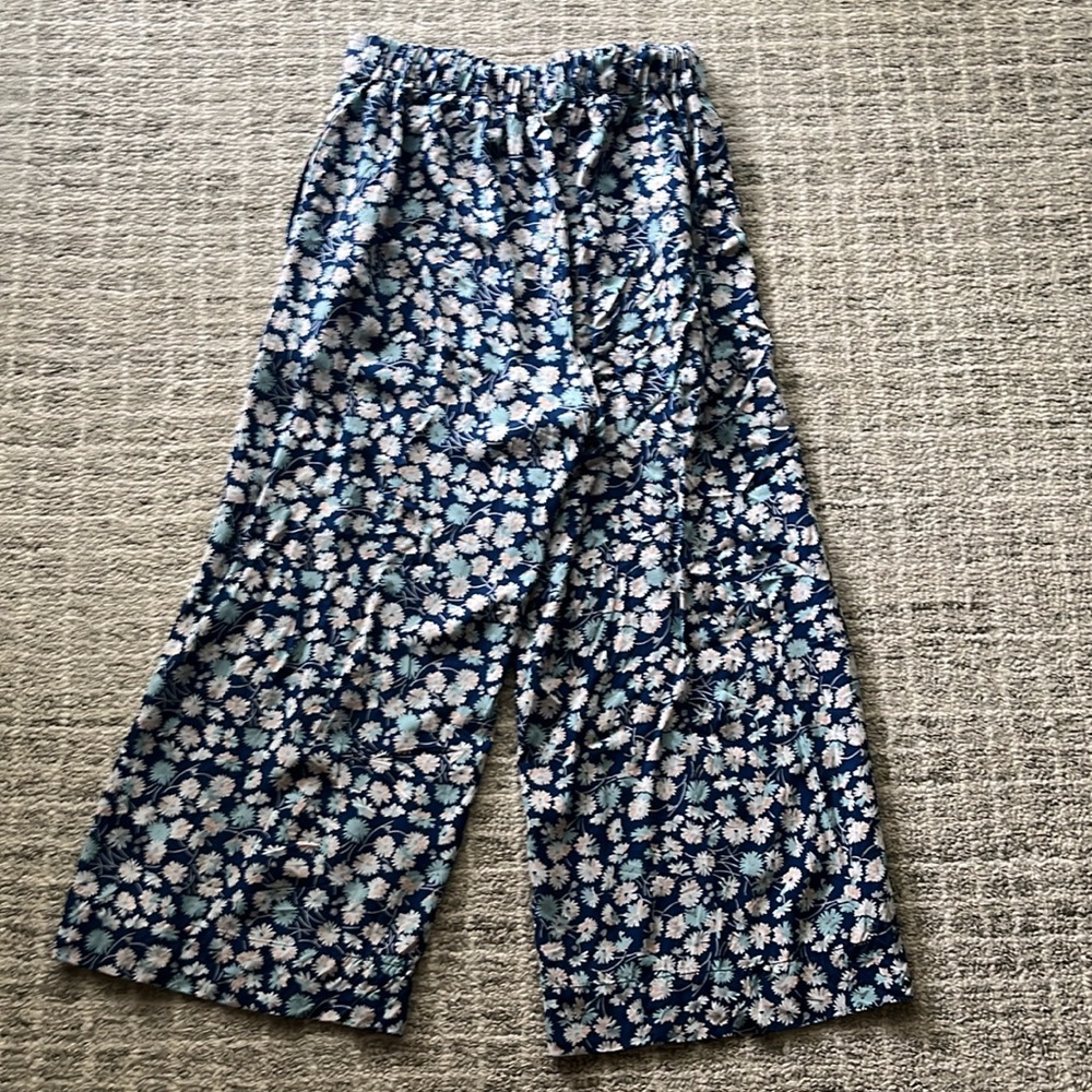 Madewell Huston floral crop wide leg swingy pants, small - Picture 3 of 3
